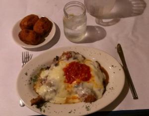 Veal Valdestano smothered with cheese!